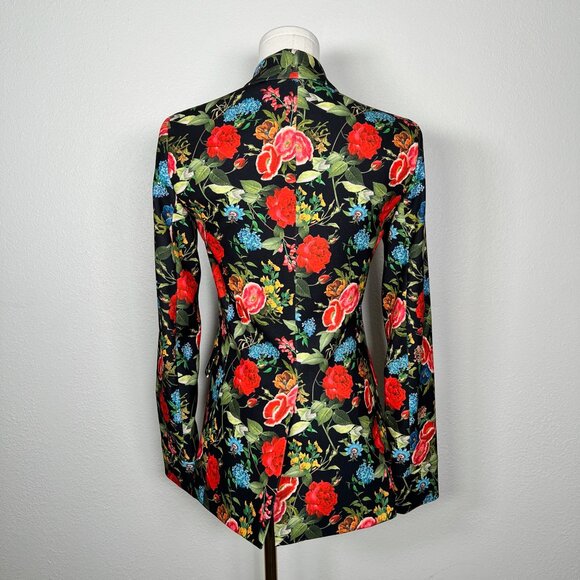 Alice + Olivia Floral Print Blazer - Size 0 - Picture 2 of 8